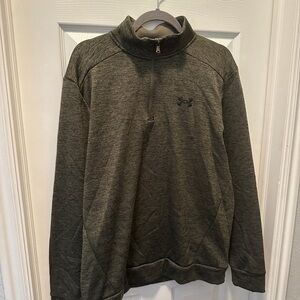 Under Armour Men’s XL 1/4 zip Fleece-Dark Green